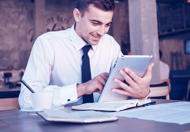 إصدار فاتورة إلكترونية من جهاز متنقل